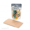 Kraft Hersluitbare Stazakken met transparante voorzijde (met Vouw) 14,9 x 8,9 x 23,2cm (1250ml) (100 Pieces) [ZBGK7]