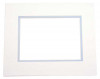 Passepartout Dubbeldik Ivoor/Licht Blauw 40,6x50,8cm met 27x34,6cm Venster (10 stuks) [MD20030]