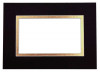 Passepartout Dubbeldik Zwart/Goud 20,3x25,4cm met 12x17cm Venster (10 stuks) [MD20175]