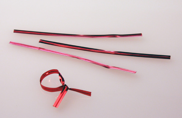 Bindstrips 10,2x0,4cm Rood Metallic Plastic (1000 stuks) [TT4MR]