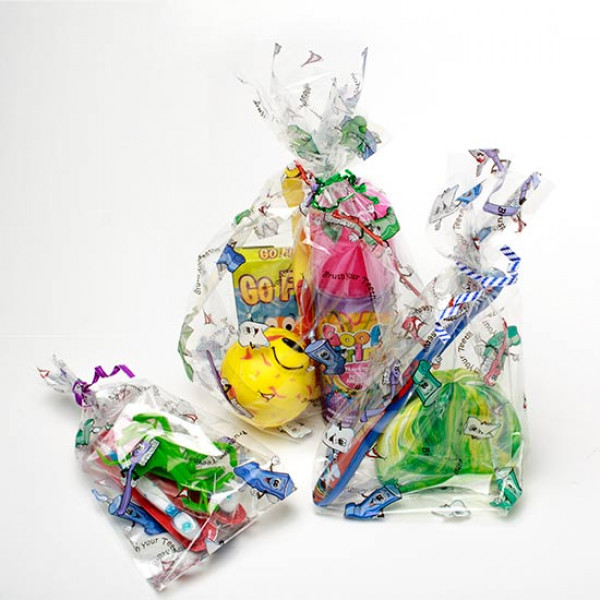 Bedrukte Zakken Poets je Tanden 12,7x7,6x29,2cm met zijvouw (100 stuks) [G5BYT]