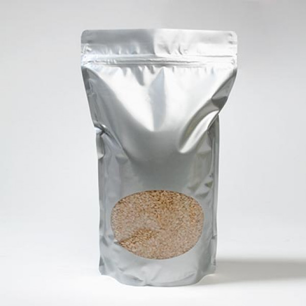 Stazakken Zilver met ovaal Venster 17x9x28,5cm | 340 gram (100 stuks) [ZBGO4S]