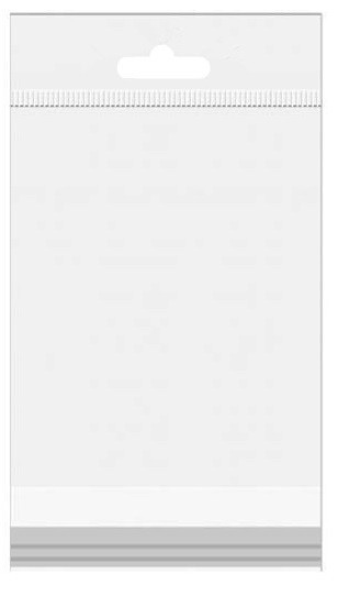 Headerbags 8x12cm Hersluitbaar en Kristalhelder (100 stuks) [HB812]