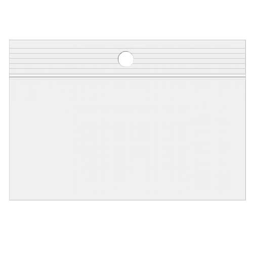 Gripzakken met Ophanggat 15x10cm Kristalhelder PP 50 Micron (100 stuks) [ZR64]