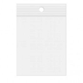 Gripzakken met Ophanggat 7,5x10cm PE 50 micron (100 stuks) [2PR34]