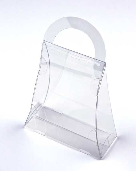 Plastic Doosjes Handtas stijl 14,8x5,9x17,6cm Voedselveilig (25 stuks) [FS209]