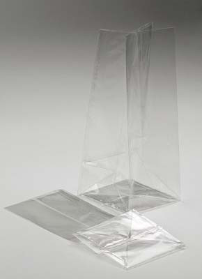 Blokbodemzakken milieuvriendelijk ECO 10,2x7,6x25,4cm Premium met zijvouw (100 stuks) [CFBG5]