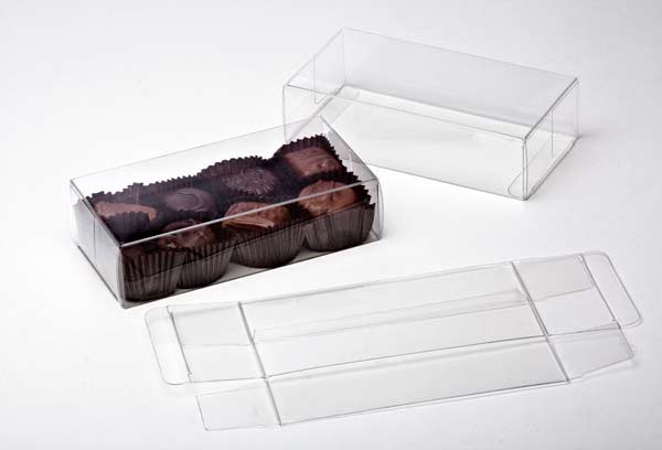 Plastic Doosjes voor Chocolade 7x3,7x14cm Voedselveilig (25 stuks) [FPB230]