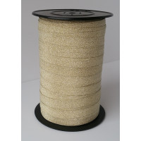 Krullint Lido Glitter Goud 10mm x 100 meter (1 rol) [HV-LID10GO]