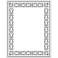 Embossing Folder , afm 11x14 cm, dikte 2 mm, lijst, 1stuk [HOB-11766]