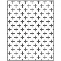 Embossing Folder , afm 11x14 cm, dikte 2 mm, kruizen, 1stuk [HOB-11770]