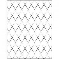 Embossing Folder , afm 11x14 cm, dikte 2 mm, ruiten, 1stuk [HOB-11771]