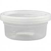 Plastic potje met deksel, h: 38 mm, d: 84 mm, 20stuks, 125 ml [HOB-13173]