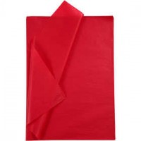 Tissuepapier, vel 50x70 cm,  14 gr, rood, 10vellen [HOB-200883]