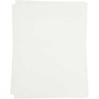 Transfer vellen, vel 21,5x28 cm, 3 vellen, wit [HOB-207010]