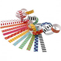 Slinger stroken, l: 16 cm, b: 15 mm, bedrukt, 2400div [HOB-20783]