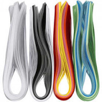 Quilling stroken, b: 5 mm, l: 78 cm, 12x100stuks, 120 gr [HOB-20799]