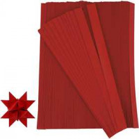 Vlechtstroken, b: 10 mm, d: 4,5 cm, rood, 500stroken, l: 45 cm [HOB-20932]