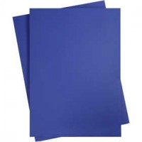 Gekleurd Karton, A2 420x600 mm,  180 gr, koningsblauw, 10vellen [HOB-21521]