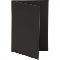 Kaart, zwart, afm 10,5x15 cm,  250 gr, 10stuks [HOB-216002]