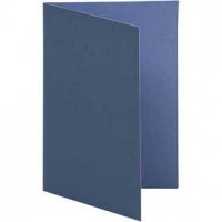 Kaart, donkerblauw/lichtblauw, afm 10,5x15 cm,  250 gr, 10stuks [HOB-216004]