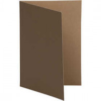 Kaart, bruin/zandkleur, afm 10,5x15 cm,  250 gr, 10stuks [HOB-216006]