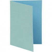 Kaart, donkerturquoise/lichtturquoise, afm 10,5x15 cm,  250 gr, 10stuks [HOB-216008]