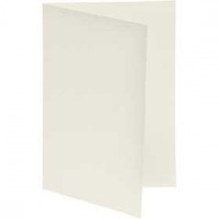 Kaarten, off-white, afm 10,5x15 cm,  250 gr, 10stuks [HOB-216021]