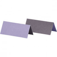 Naamkaart, donkerpaars/paars, afm 9x4 cm,  250 gr, 25stuks [HOB-220005]