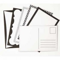 Postkaart, afm 10x15 cm,  300 gr, off-white, 10div [HOB-233500]
