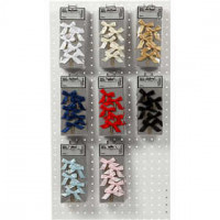 Metal Paperclips, size 40x70 mm, 8x10 packs, asstd. colours [HOB-24710]