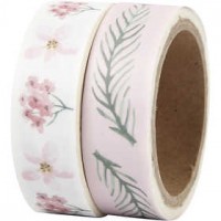Masking Tape, b: 15 mm, , bloemen, 2x5m [HOB-24770]