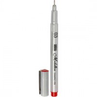 Medallion pen, lijndikte: 0,3 mm, rood, 1stuk [HOB-25051]