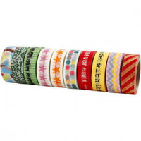 Masking tape, b: 15 mm, retro, 10x10m [HOB-25195]