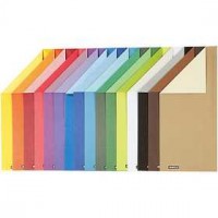 Color Bar karton, A4 210x297 mm,  250 gr, unikleurig, 16div vellen [HOB-25420]