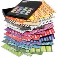 Color Bar karton, A4 210x297 mm,  250 gr, diverse kleuren, bedrukt, 160div vellen [HOB-25457]