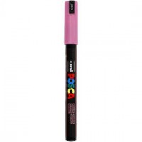 Uni Posca Marker, lijndikte: 0,7 mm,  PC-1MR , metallic pink, extra fijn, 1stuk [HOB-272850]