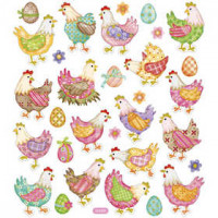 Stickers, sheet 15x16.5 cm, approx. 31 pc, 1 sheet [HOB-29068]