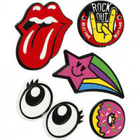 Soft Stickers , vel 12,2x17,75 cm, Rock Out, 1vel [HOB-29096]