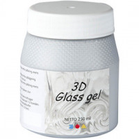 3D Glass Gel, zilver, 250ml [HOB-31722]
