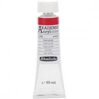 Schmincke AKADEMIE® Acryl color , carmine red (340), semi-transparent, fade resistant, 60ml [HOB-318620]