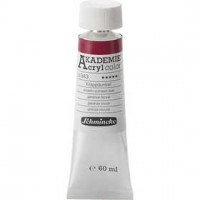 Schmincke AKADEMIE® Acryl color , alizarin crimson hue (343), transparent, , 60ml [HOB-318640]