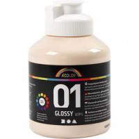 A-Color acrylverf, lichthuidskleur, 01 - glossy, 500ml [HOB-32018]