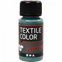 Textile Color, groen, glitter, 50ml [HOB-33674]