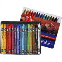 Neocolor I, dikte 8 mm, l: 10 cm, diverse kleuren, 15stuks [HOB-34014]