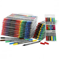 Colortime dubbelstift, lijndikte: 2,3+3,6 mm, diverse kleuren, 260stuks [HOB-37988]