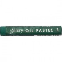 Gallery Oliepastels Premium, dikte 11 mm, l: 7 cm, 6 stuks, smaragdgroen (229) [HOB-38261]