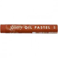 Gallery Oliepastels Premium, dikte 11 mm, l: 7 cm, roodbruin (237), 6stuks [HOB-38262]