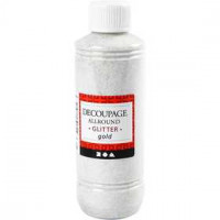 Decoupage lijmlak, goud, glitter, 250ml [HOB-39206]