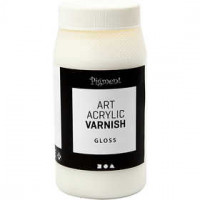 Art Acrylic vernis, Transparant glans, wit, glanzend, 500ml [HOB-39282]
